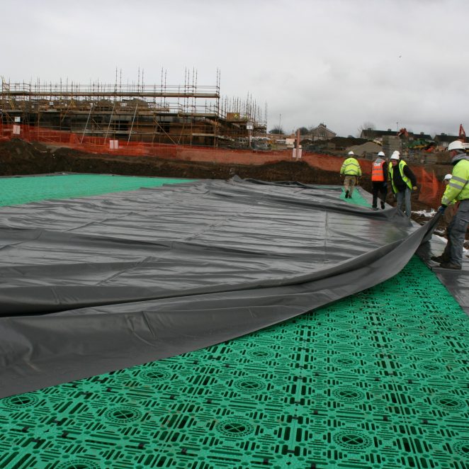 Attenuation system project sealing with foil